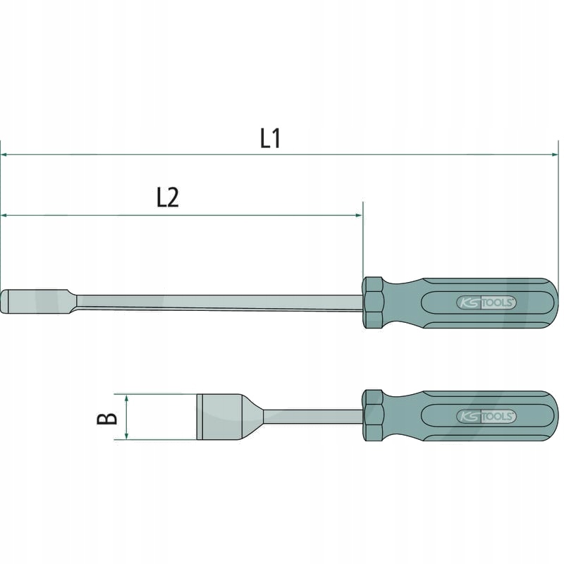 KS Tools Skrobak do uszczelek 12,5x200x53mm Producent inny