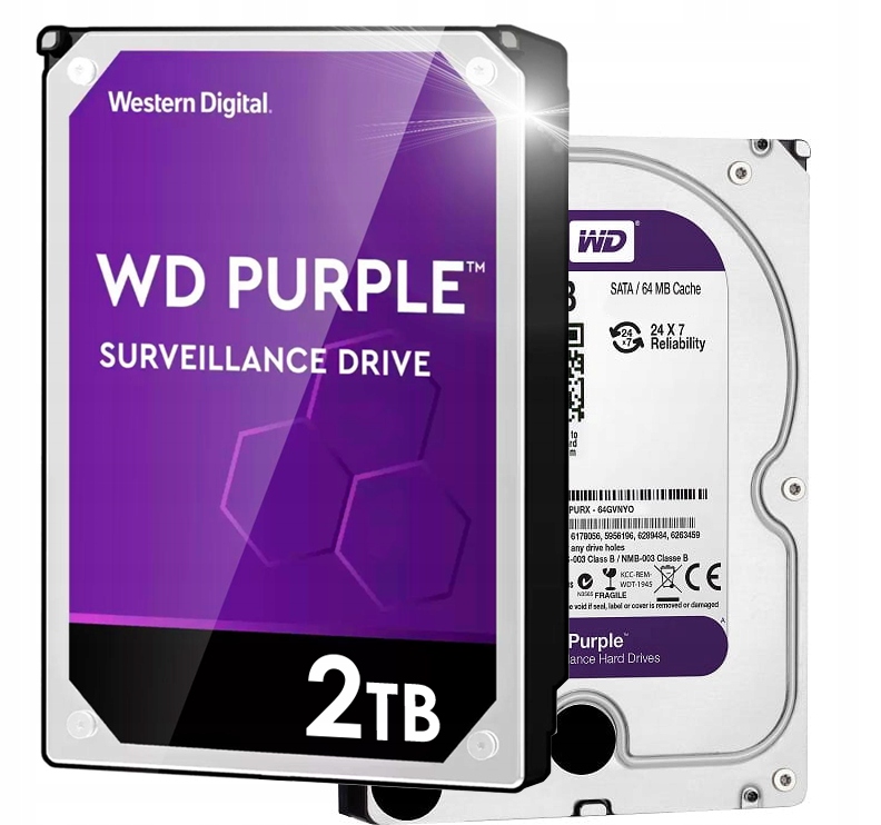 Hdd disk Wd Purple 2TB Sata III pro 24/7 provoz Western Digital Purple 2TB