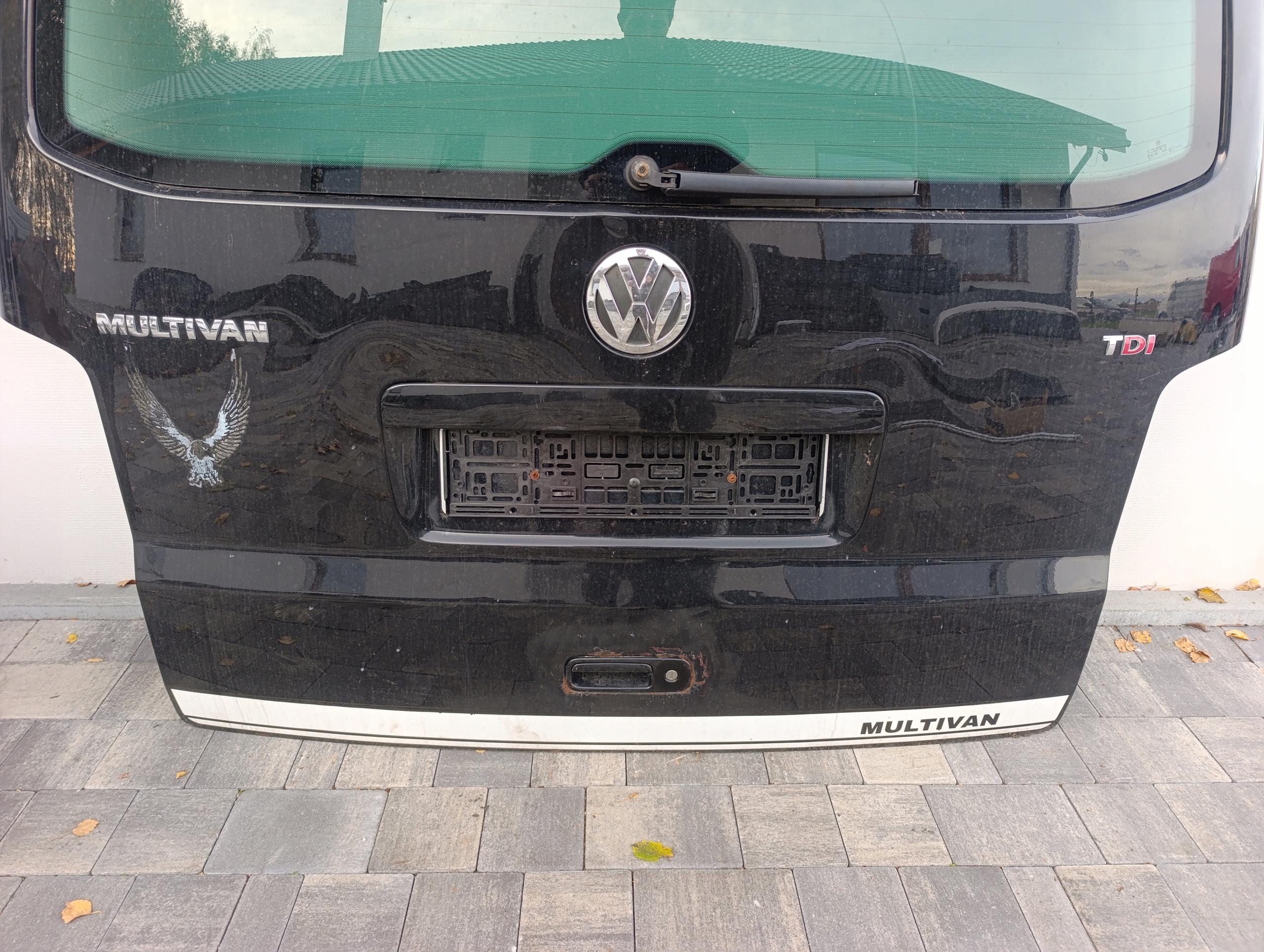 trunk door cover boot VW T5 T5 lift rear part black