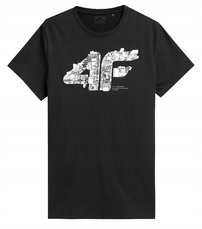 Koszulka męska 4F TSM012 czarna T-SHIRT M