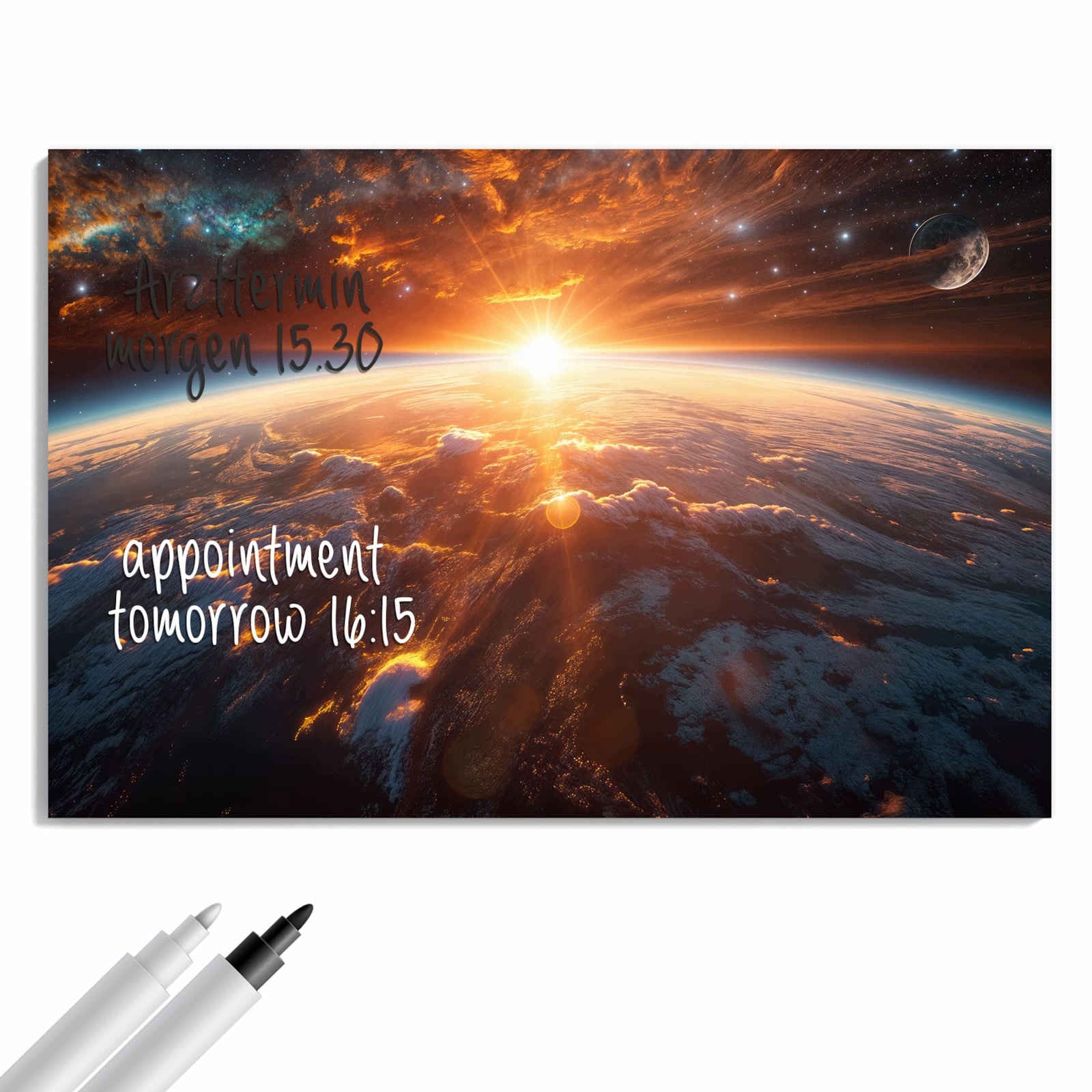 Magnetická tabule Země Východ slunce 60 × 40 cm