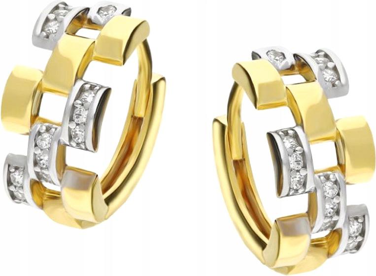 Zlaté náušnice 585 Ažurové Kolíčky 1,99g dárek dámský vzor jako dárek