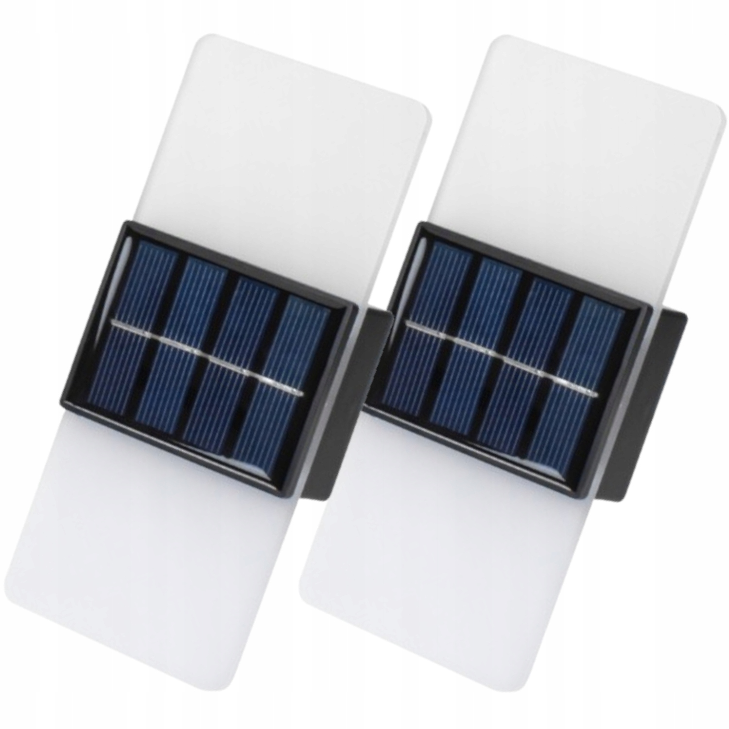 2x Solární dekorativní zahradní Led lampa Nástěnné svítidlo Osvětlení stěny Fasády