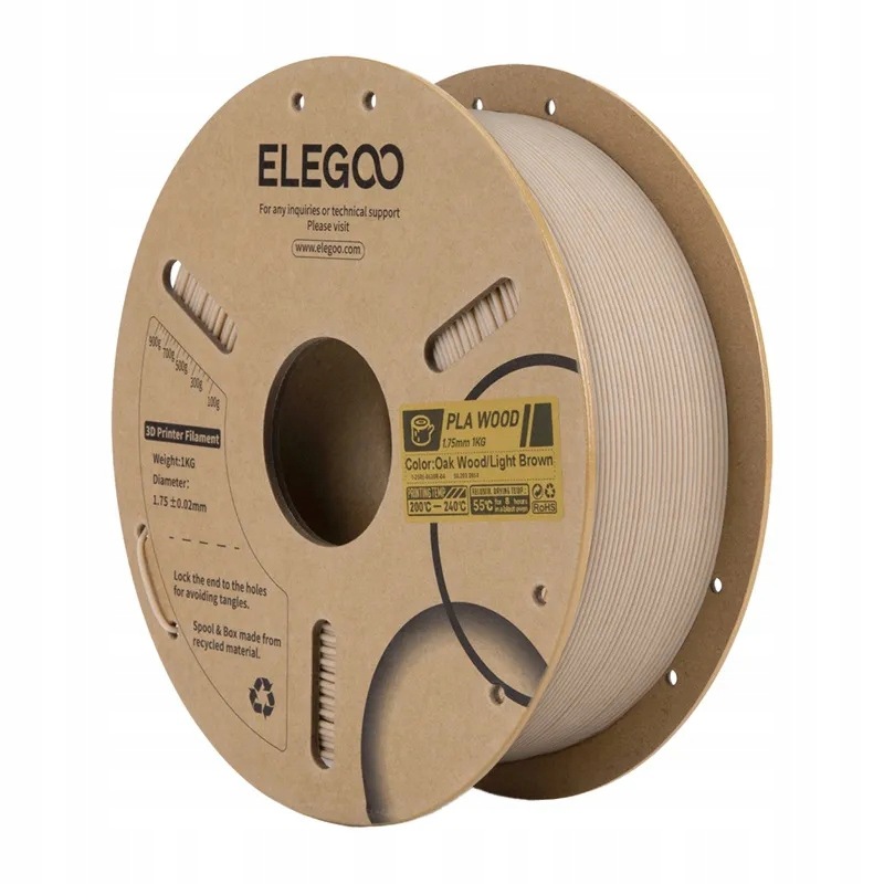 Filament Pla Wood (jasny dąb)