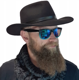 Lovecký Vlněný plstěný klobouk Skoczów Tajga zelený Černý kovboj 61