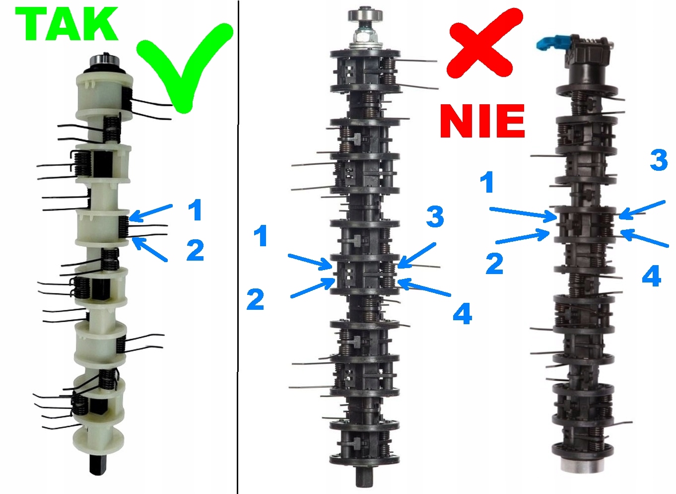 MACALLISTER MSRP1800-2 sprężyny wertykulatora sprężyny aeratora kolce druty Typ sprężyna