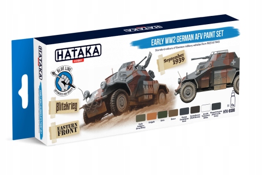 Sada barev Hataka BS88 pro německé bojové vozidlo z počátku 2. světové války