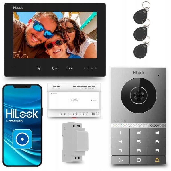 Zestaw wideodomofonowy Hilook Hd Vis 02 K 2 żyłowy WiFi 7 cali
