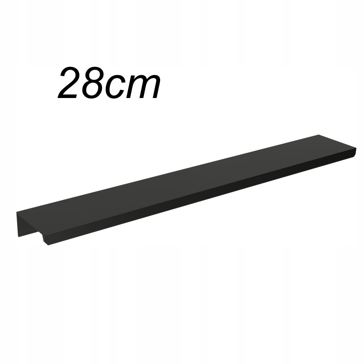 

Uchwyt meblowy krawędziowy Ane 280mm Czarny Mat