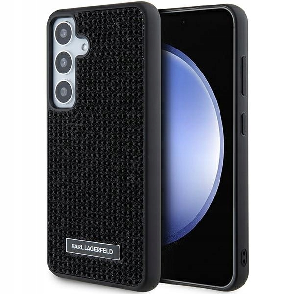 Karl Lagerfeld Rhinestone pouzdro Lesklý kryt pouzdra pro Samsung Galaxy S24 5G