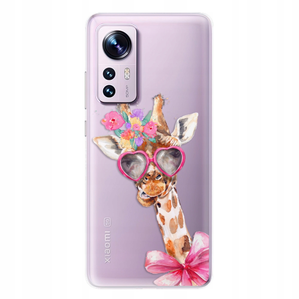 Silikonowe etui iSaprio Lady Giraffe do Xiaomi 12 12X