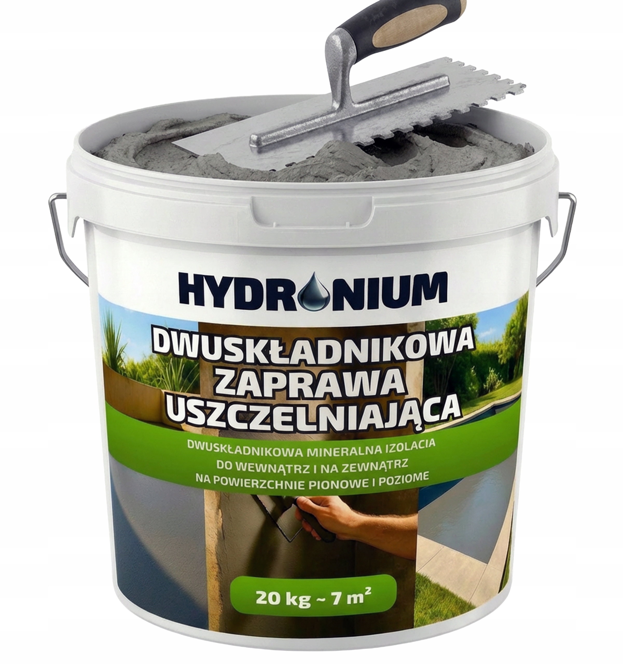 Hydronium Dwuskładnikowa Zaprawa Uszczelniająca 20 Kg Taras Balkon Piwnica