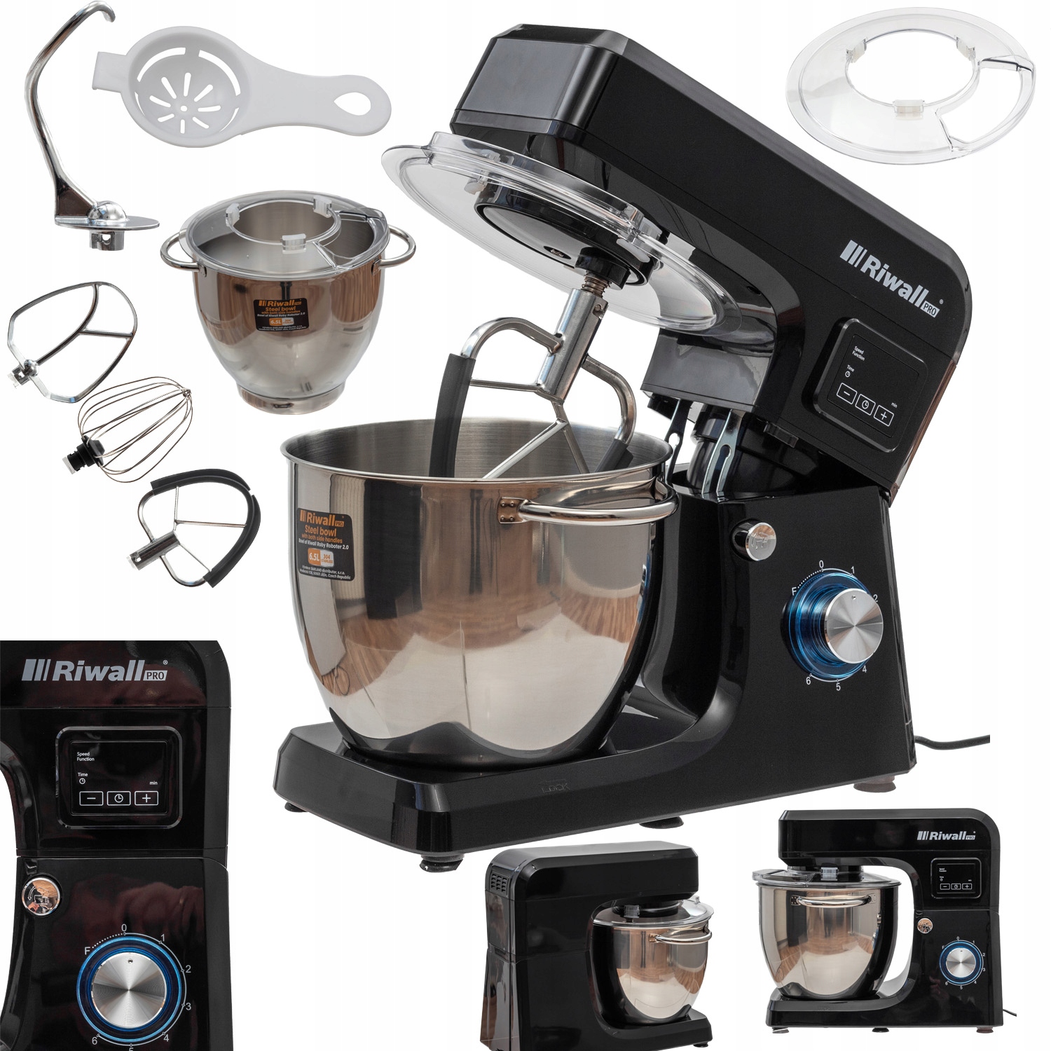 Robot kuchenny RIWALL PRO ROBY ROBOTER 2.0 2700 W czarny