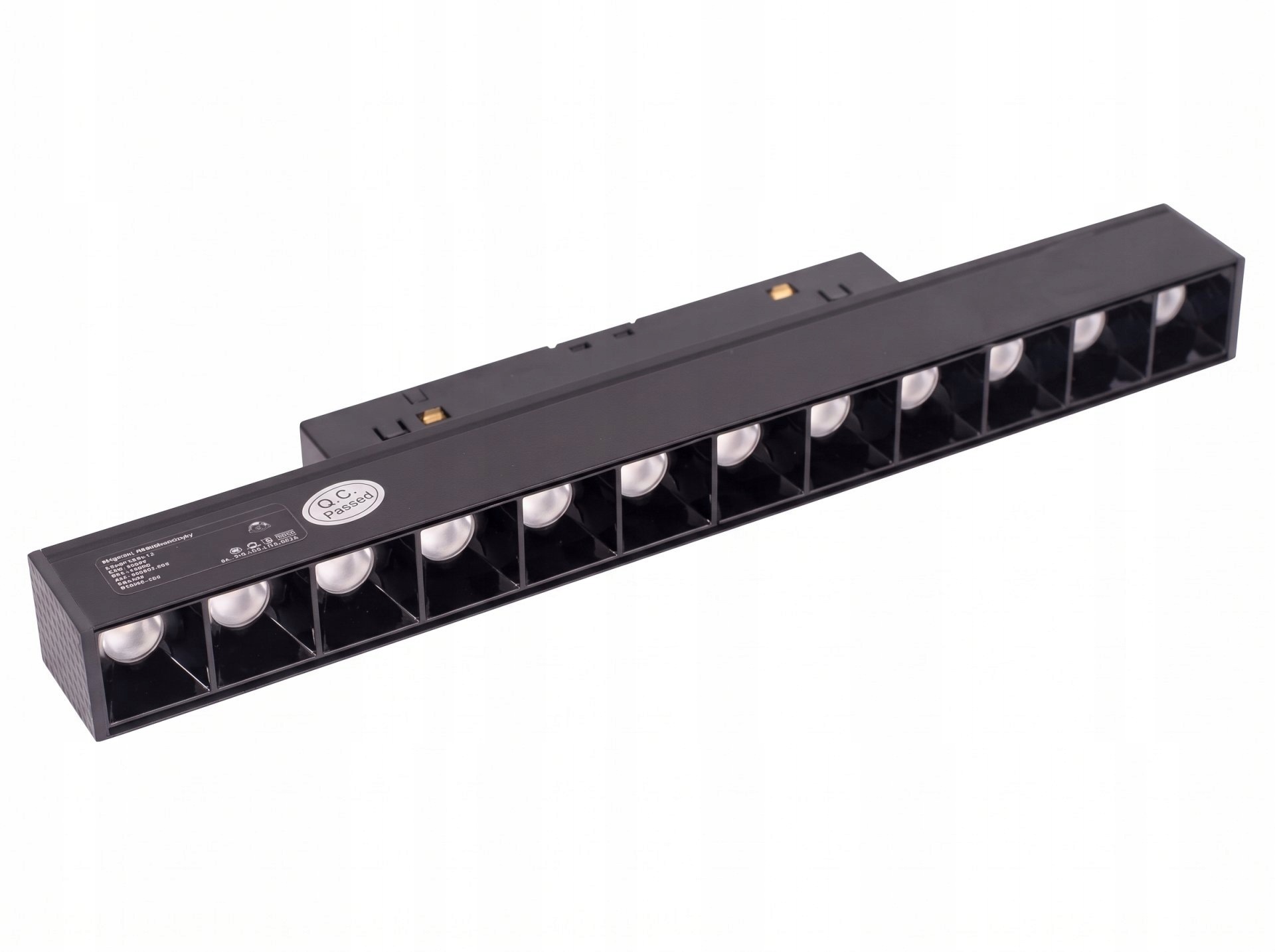 Led kolejnicové osvětlení 10W černé Magnetic Lin 23 cm stmívatelné MaxLight