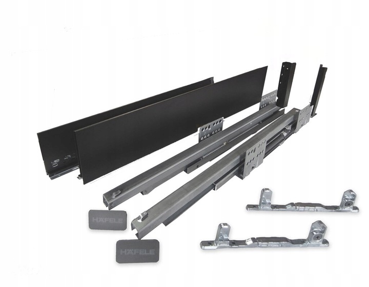 

Szuflada Hafele Matrix S Slim L500 Niska Czarna