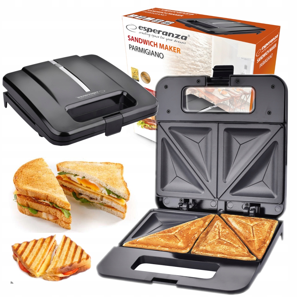 

Toster Opiekacz Do Kanapek Tostów Sandwich 1000W