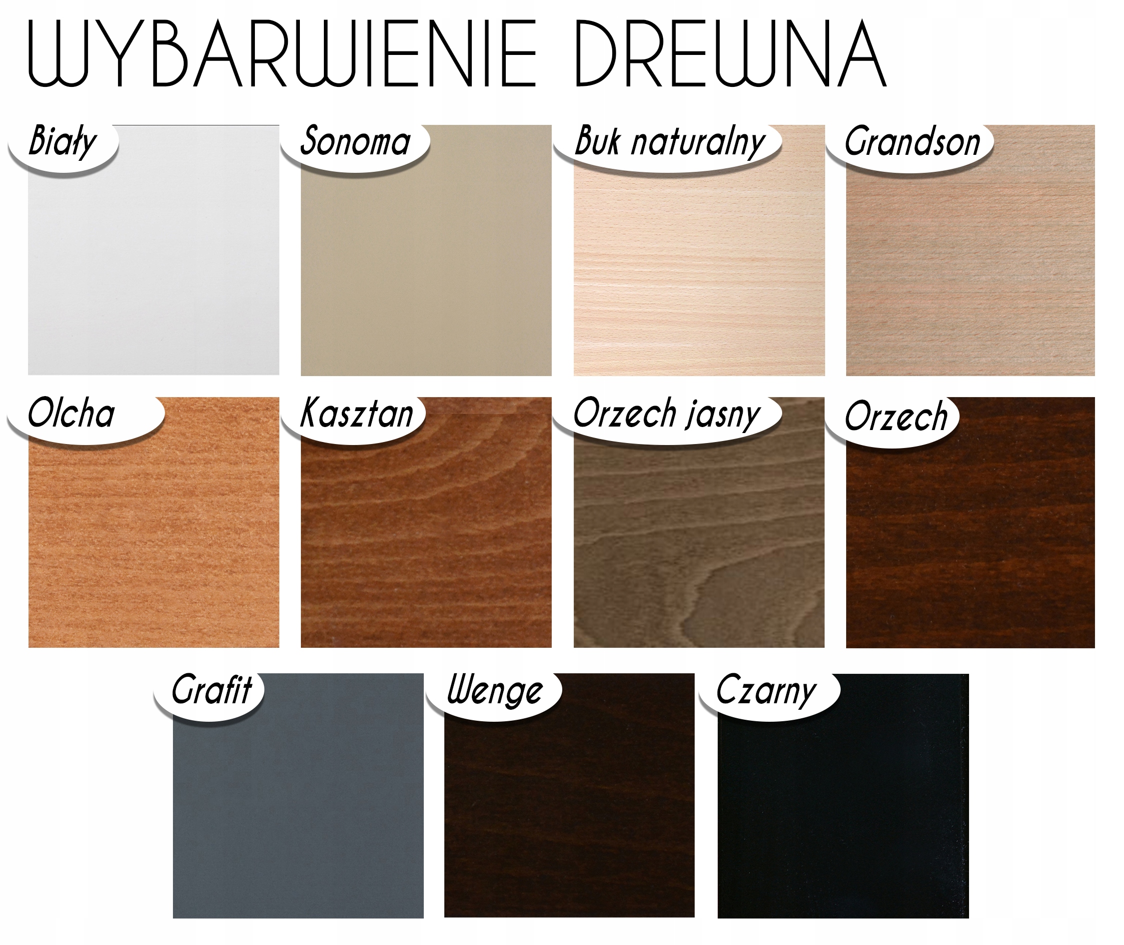 Zestaw stół WP-2 + 6 krzeseł B-7 kuchnia salon WZORNIK drewno LAMINAT Kolor korpusu stołu biały