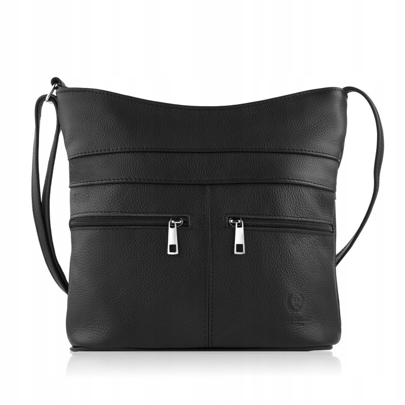 Kabelka Přes Rameno Přírodní kůže Černá kabelka Peruzzi