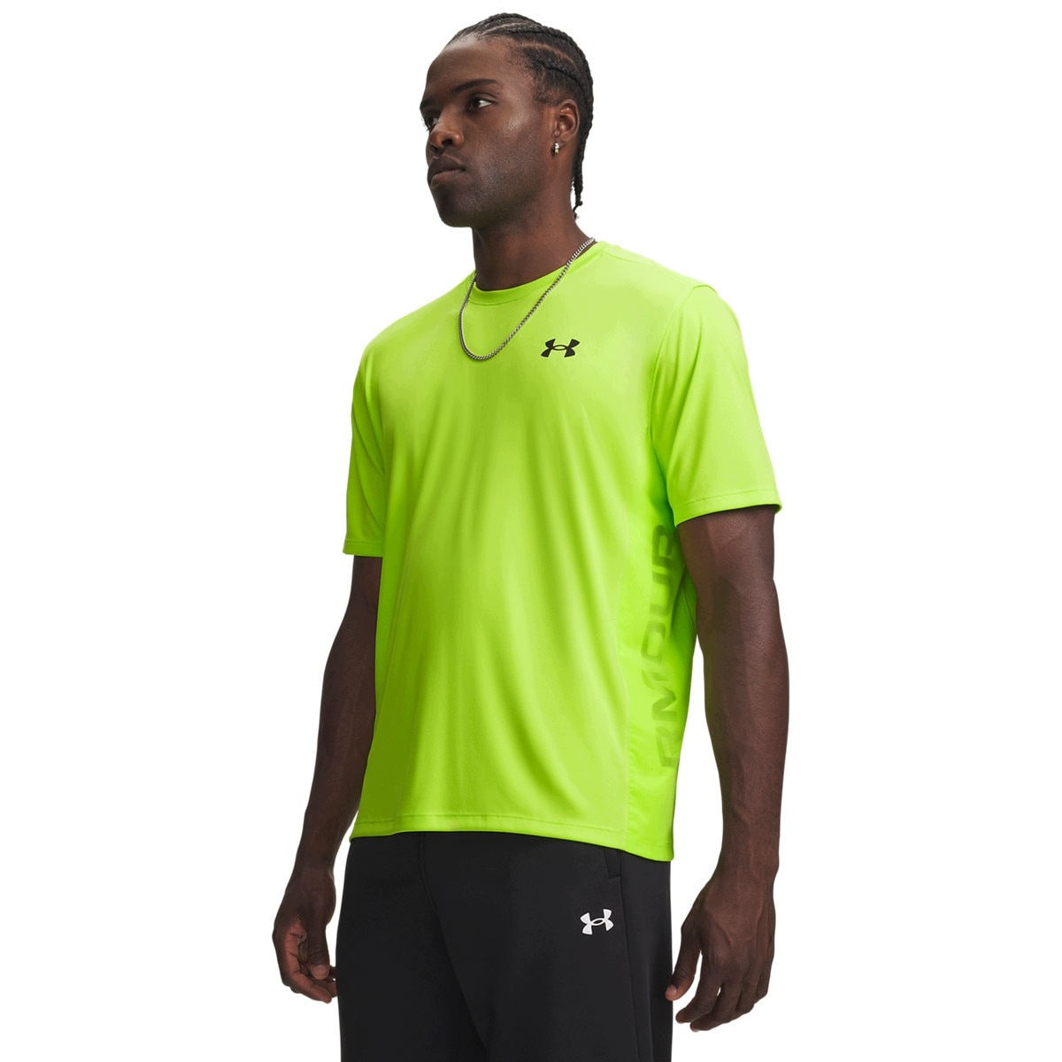 Męska koszulka treningowa Under Armour Ua Tech Utility Ss Limonkowy L