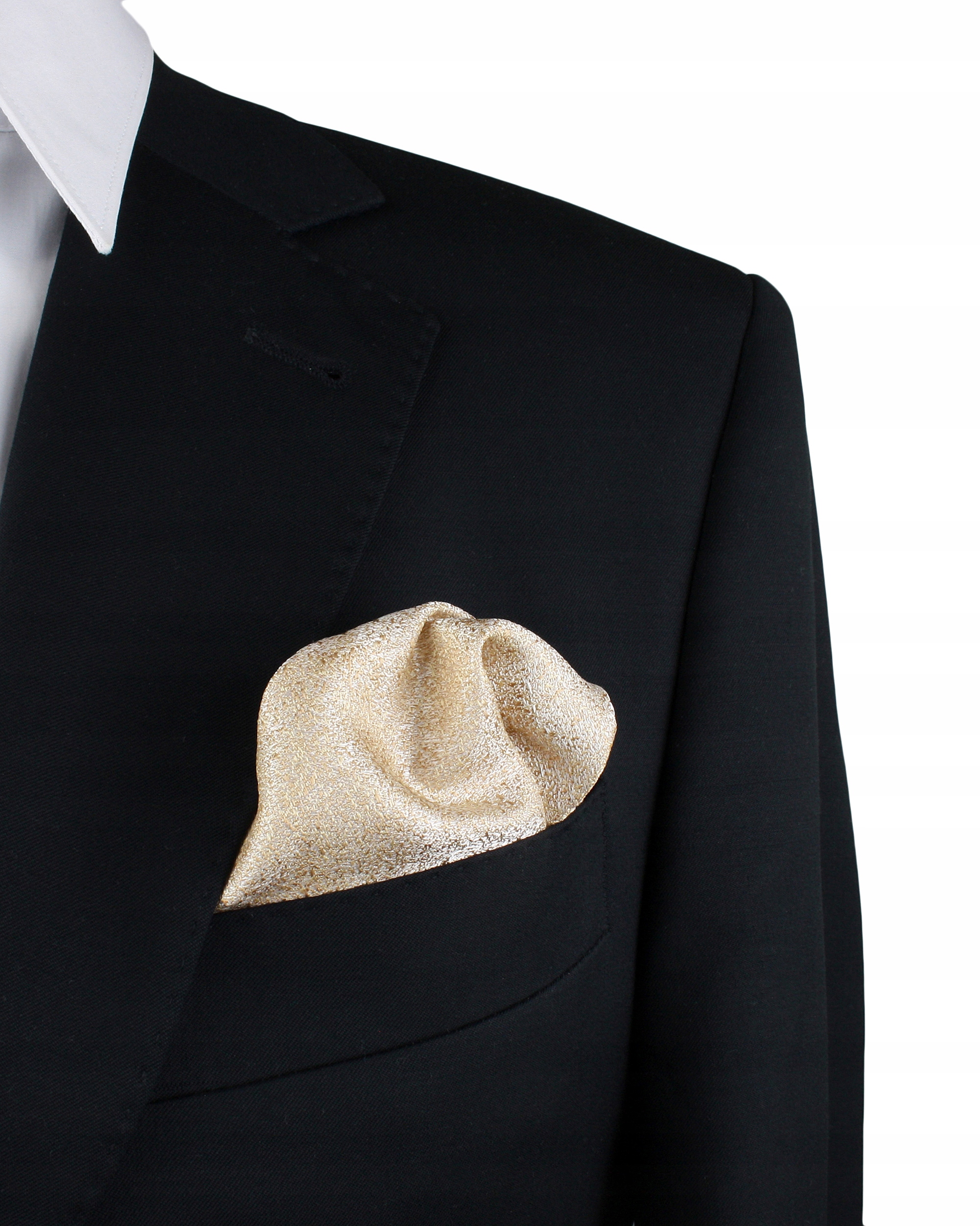 POSZETKA CHUSTECZKA WYPUSTKA - ECRU BEŻOWO ZŁOTA Marka Tissino