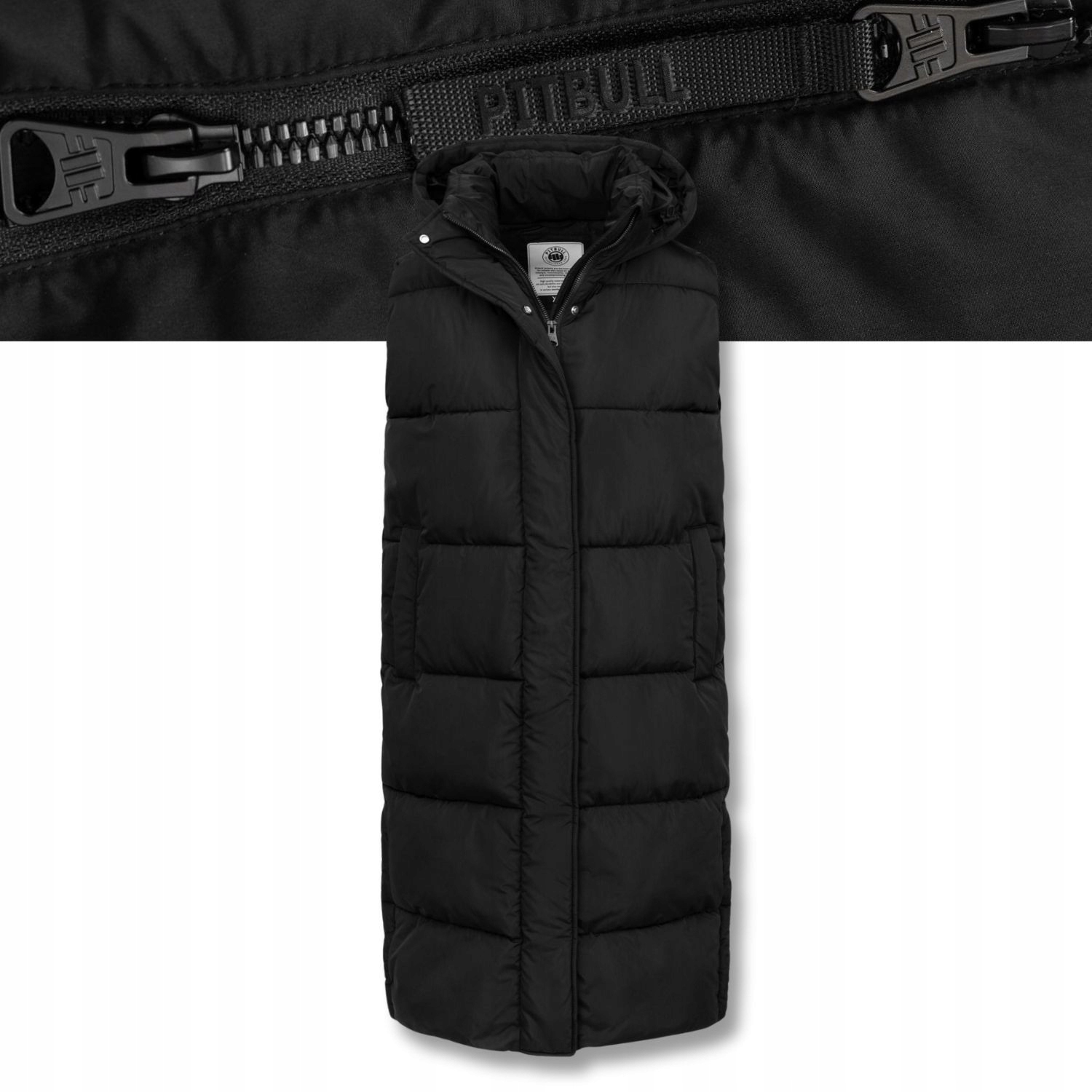 Dámská Vesta vesta Pitbull Ashley Dlouhá teplá prošívaná vesta pro ženy