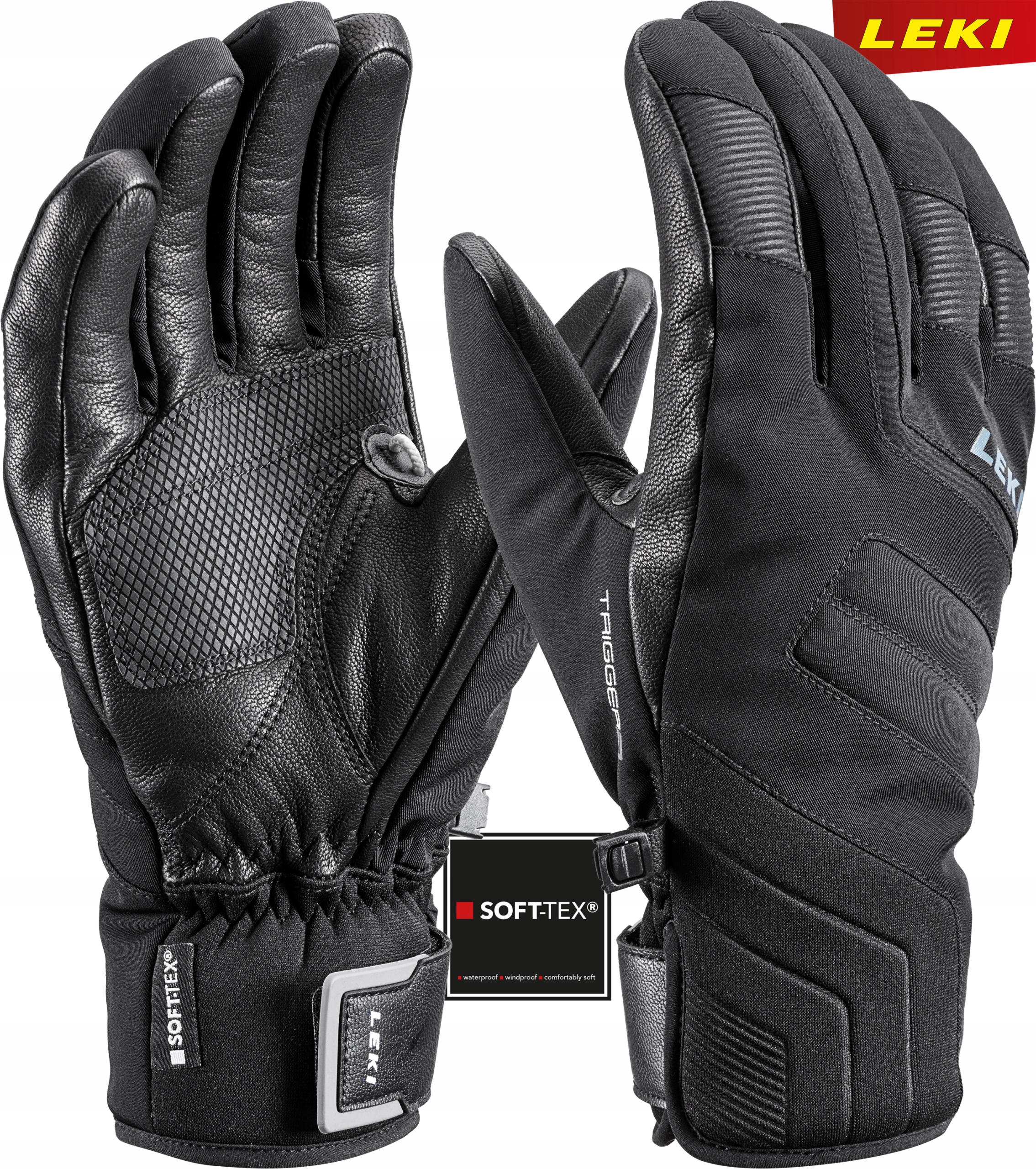 Rękawice narciarskie Leki Falcon 3D Soft-Tex 9