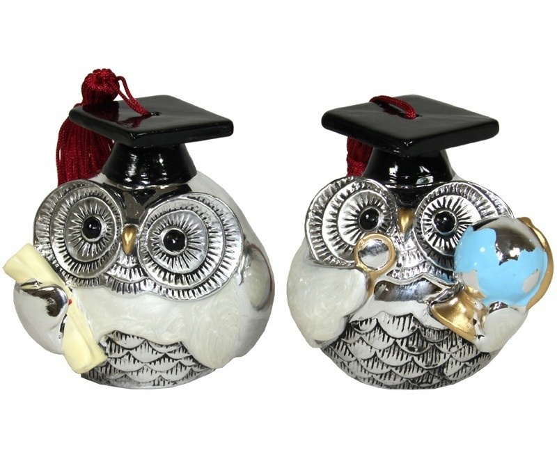 

Figurka sowa 2 szt sówka egzamin matura