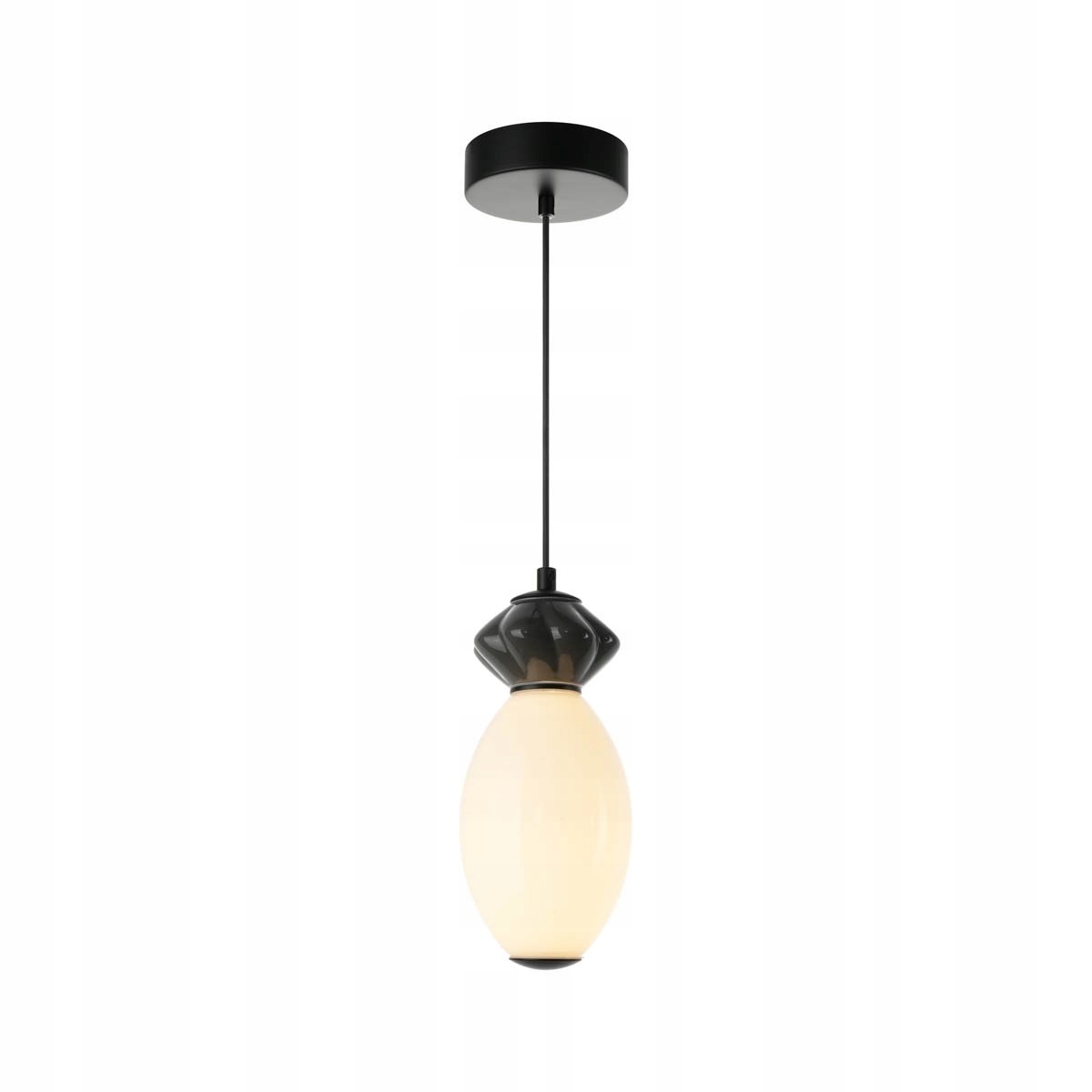 Led závesná lampa Balos Italux 7W čierna moderná