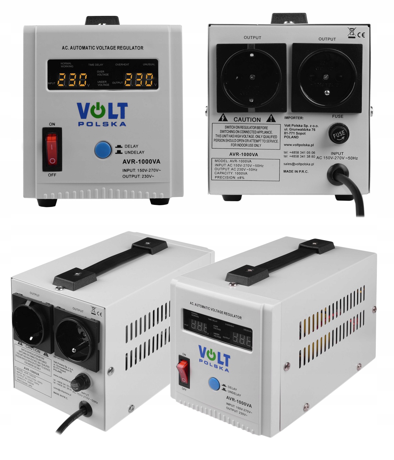 

Stabilizator napięcia prądu Avr 1000VA Volt Polska