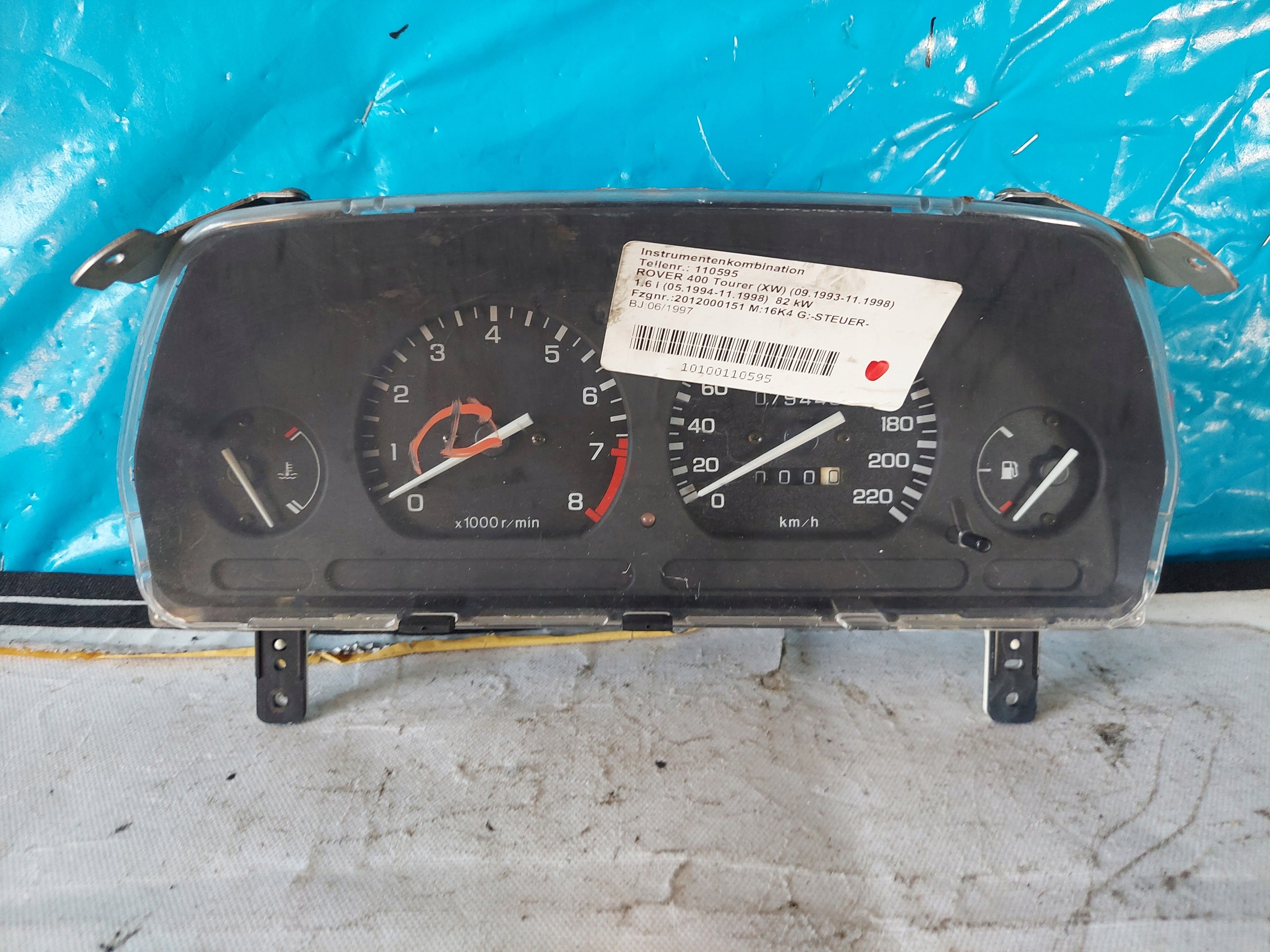 dials clock ROVER 400 1.6 B AR0025006