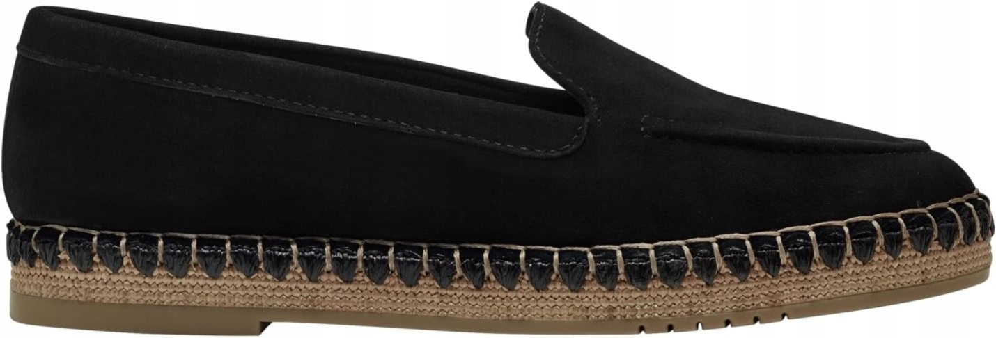 Dámské Espadrilky Mokasíny Černé Dámské Stylové Módní Kožené Tamaris 38