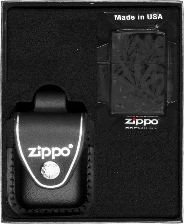 Zapalovač Zippo Cannabis Design 1 dárková sada č. 3