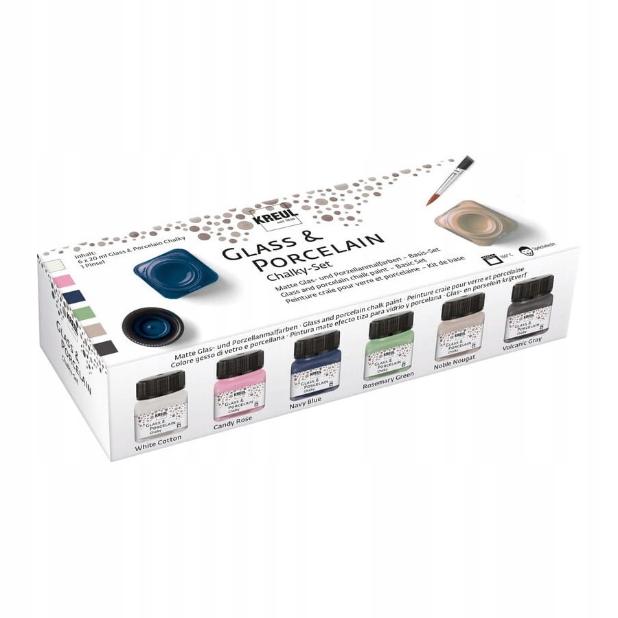 Barvy na porcelán křídové 6 x 20ml Kreul