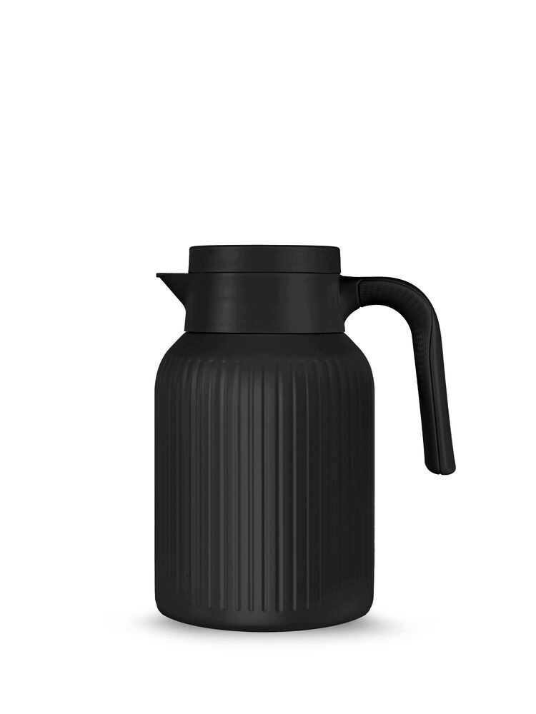 Vakuová termoska Sagaform Trine 1500 ml černá ocelová 24/12 h eko dárek