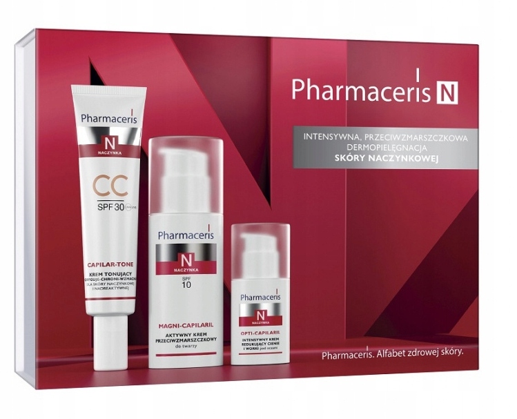 Pharmaceris N Magni Capilaril CC zestaw prezentowy do skóry naczynkowej