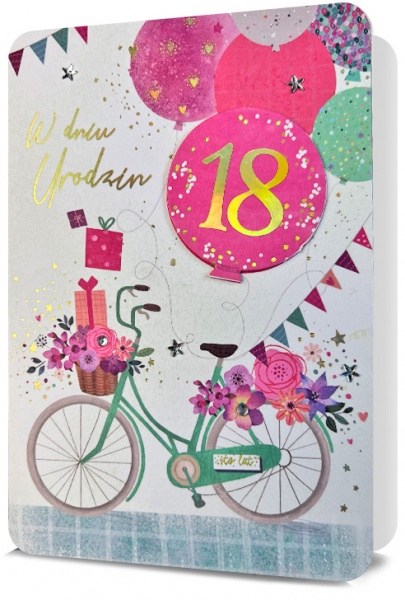 KARTKA DLA NIEJ URODZINY 1-99 Z NAKLEJKAMI HM2763