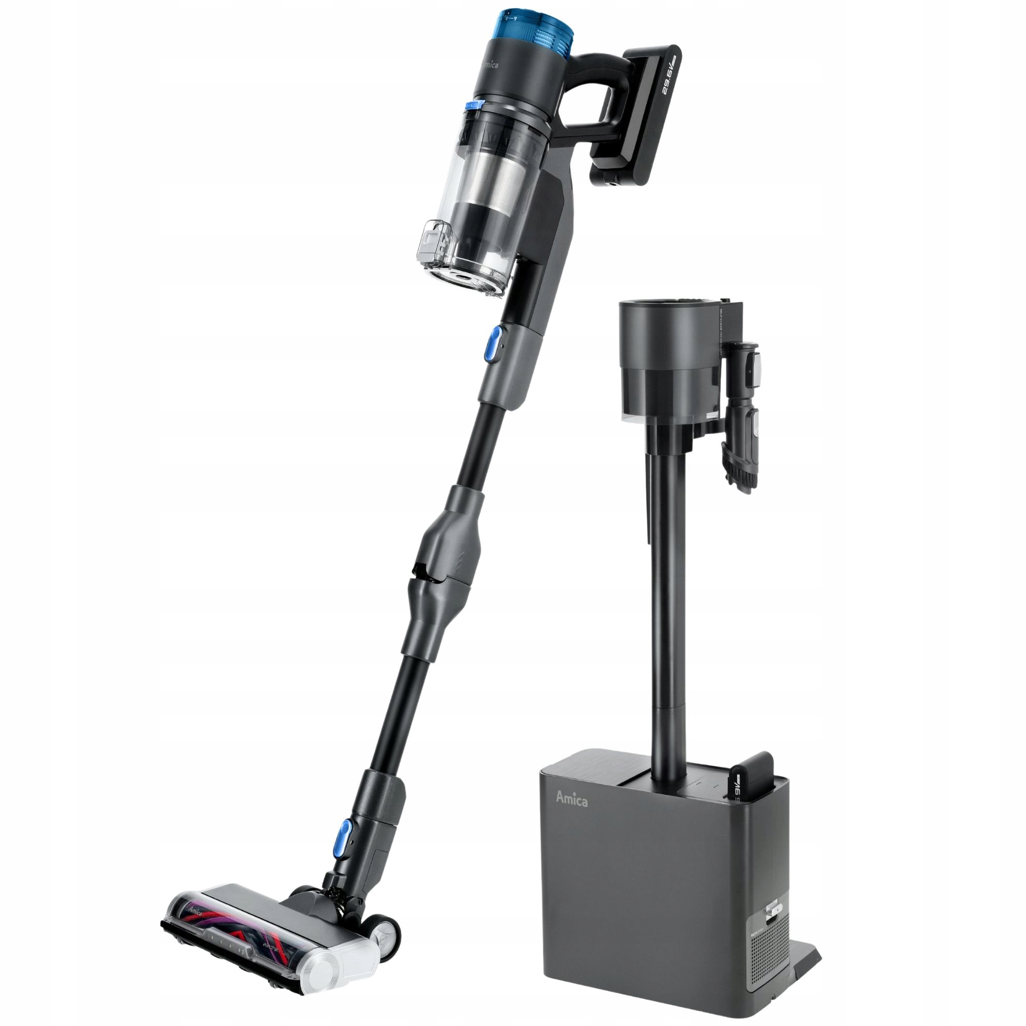 Odkurzacz pionowy Amica Vmb Zonda Turbo 600W 0,3L 2w1 Odkurzacz ręczny