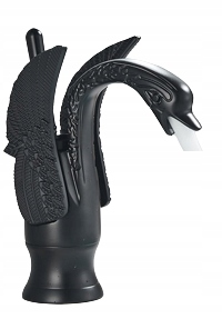 Čierna umývadlová batéria Old Retro Black