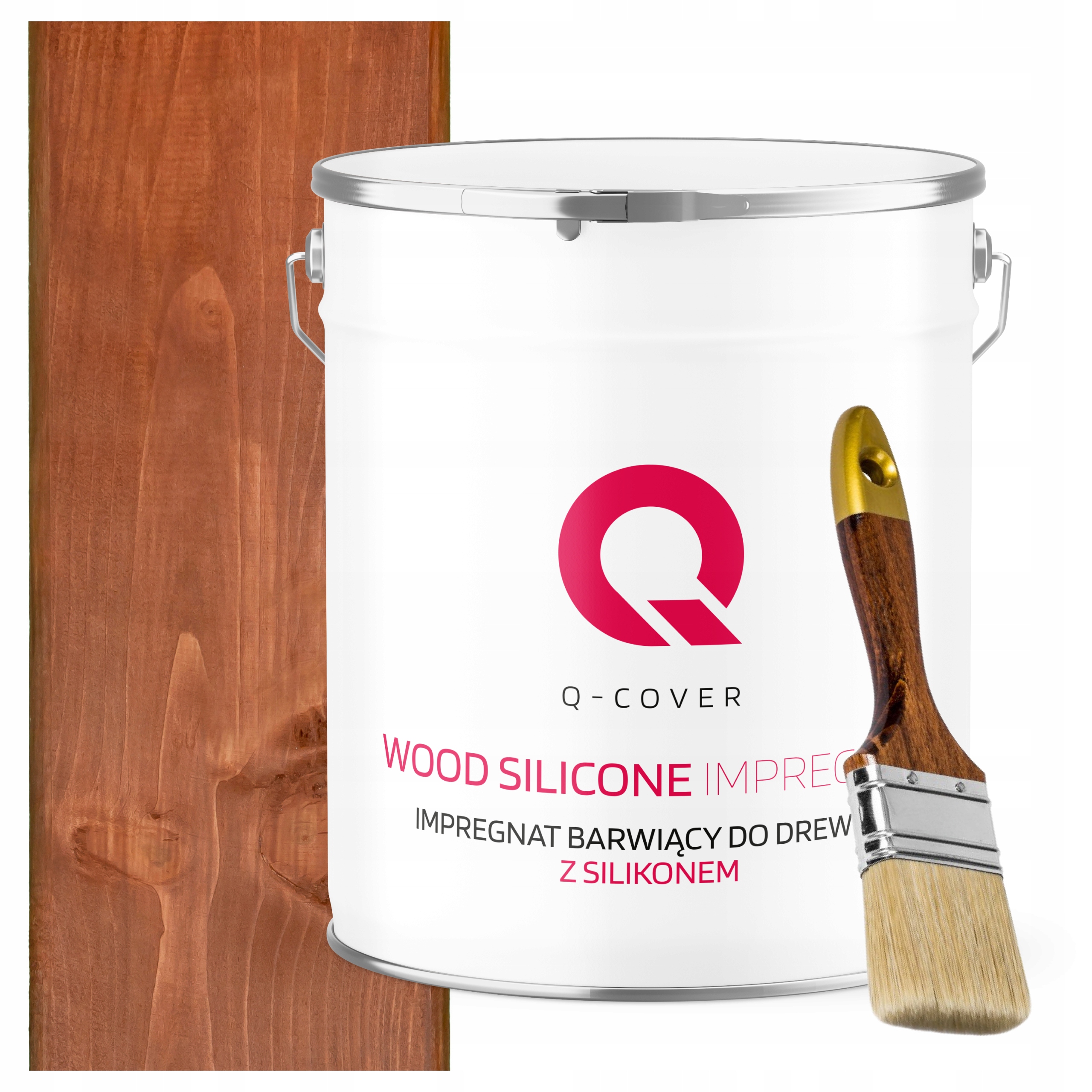 Impregnace Na Dřevo Extra Barva Se Silikonem Chron Ořech Světlý 5L Štětec