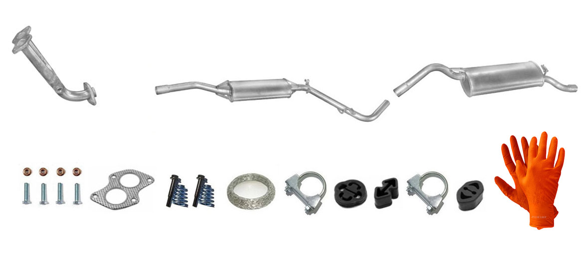 Škoda Felicia 1.3 50 kW (1998-2001) Hatchback Výfukový Systém