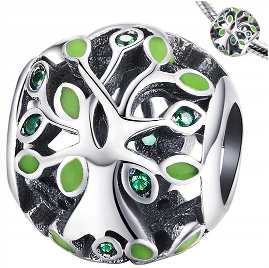 

Charms Drzewo Życia koralik beads srebro pr 925