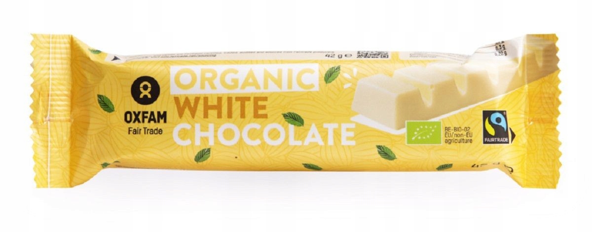 Levně 4x Tyčinka Z Bílé Čokolády Fair Trade Bio 42 g Oxfam