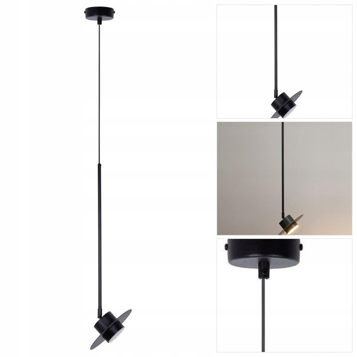 Černá závěsná lampa Charlie do kanceláře s motivem Sigma Lighting