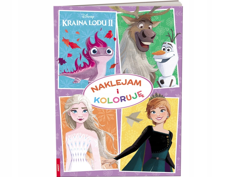 Książka Disney Kraina Lodu 2 Naklejam i koloruję