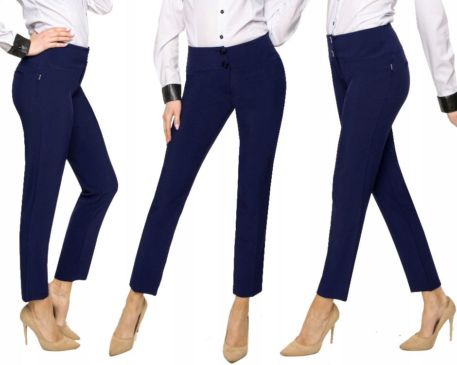 BIZNESOWE WYSZCZUPLAJĄCE SPODNIE RURKI Roz.40 Marka inna