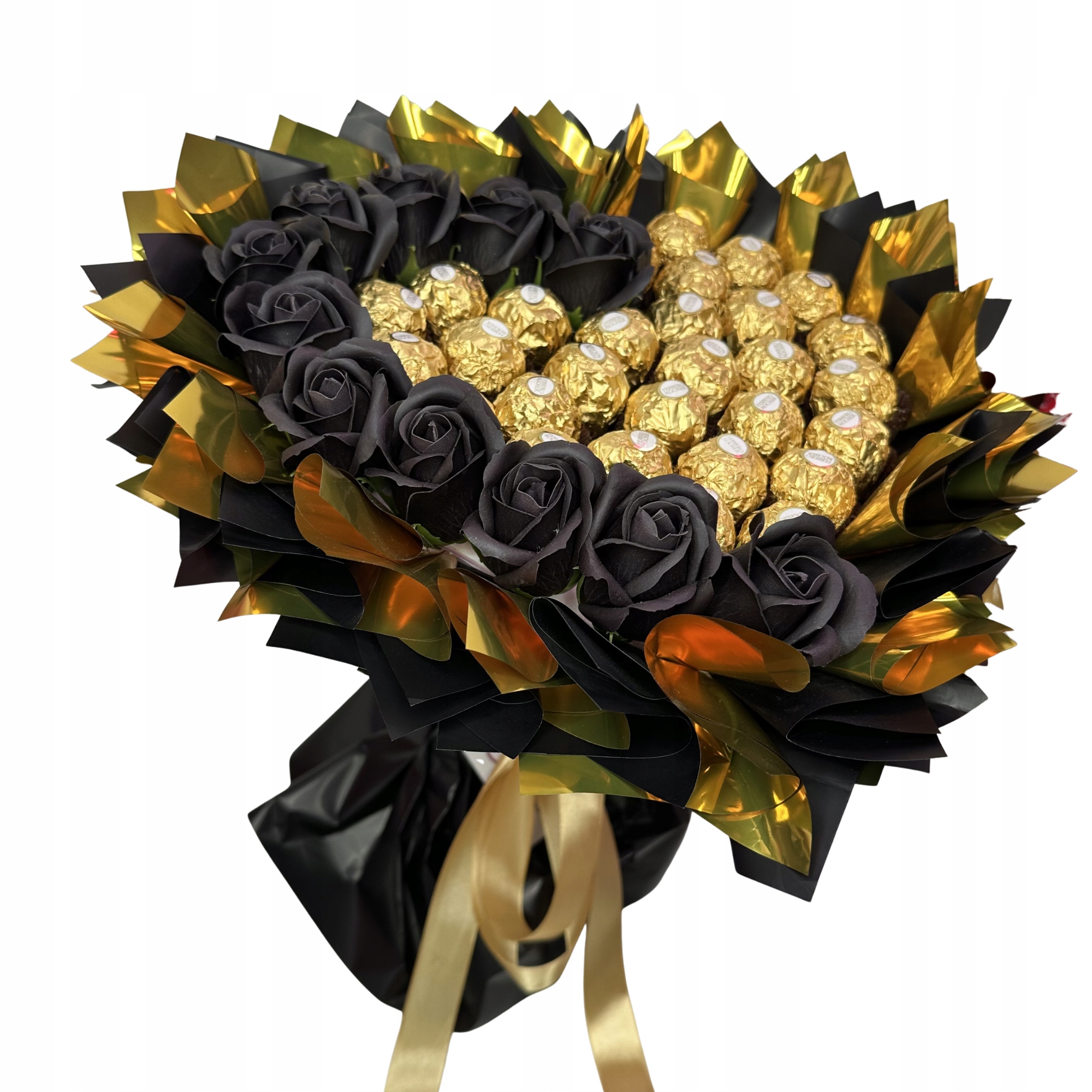 Zestaw Prezentowy Bukiet Słodyczy Ferrero Czarny Dzień Ojca Urodziny 18 30