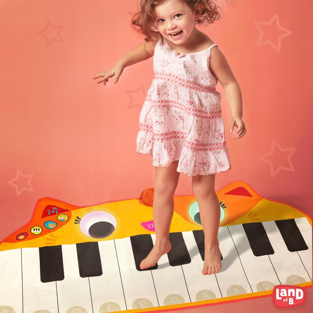 Mata muzyczna Kotek pianino Lolo Meowsical do grania na podłodze