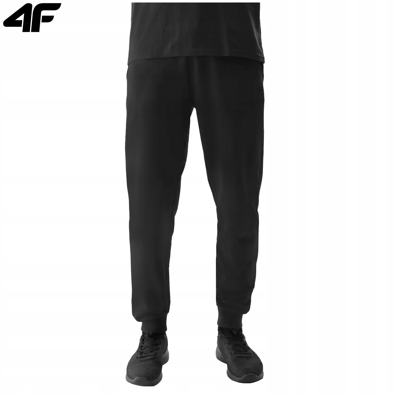 SPODNIE MĘSKIE 4F DRESOWE SPORTOWE JOGGERY M603 DRESY NA CO DZIEŃ XL Kolor czarny