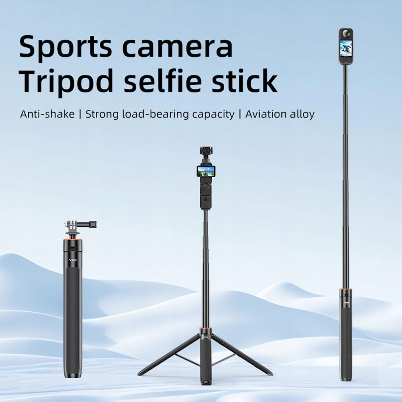 LICHIFIT Selfie Stick Do DJI OSMO POCKET 3 Action 4 Insta360 ONE X3 X2 — miniatura 2
