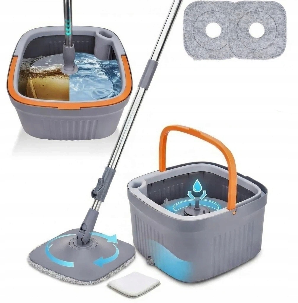 Smart Mop obrotowy z separacją wody Zero Brudnej Wody